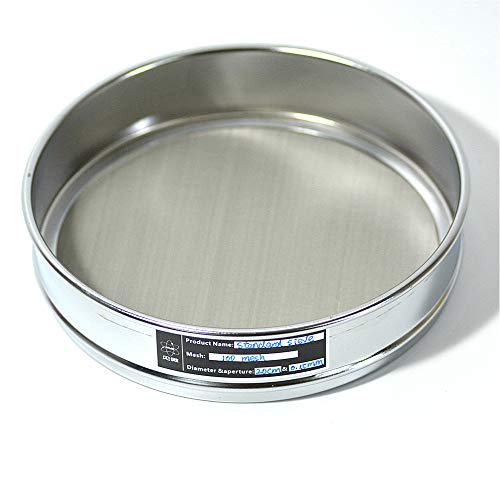 Labor-Standard-Testsieb, 1 Stück Test Sechs Standard-Labor-Probenahme-Inspektion Pharmakopöe-Sieb 304 SUS Filter Mesh Filterrahmen verchromt Durchmesser 20 cm 12–200 Mesh (200 Mesh)(60 mesh) von FITIOS