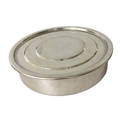 Labor-Standard-Testsieb, SS40CP Φ40cm Testsieb-Auffangschale und Deckel, SS304 (20CM)(40CM) von FITIOS