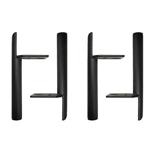 Möbel-Sofabeine, 4 Stück Metall-Möbelfüße, gerade Stangenbeine, DIY-Möbelbeine, Eisen-Möbelstützbeine, Ersatzbeine for Sofas, Betten, Schränke, Tische und andere(Black,15cm) von FITIOS