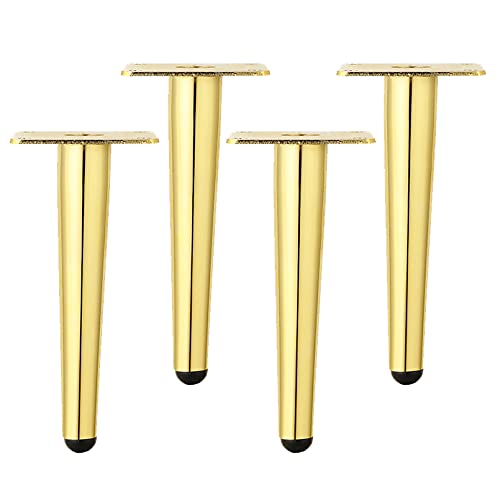 Möbel-Sofabeine, 4-teilige Möbelbeine aus Metall, kegelförmige Tischbeine, goldene DIY-Fernsehschrankfüße, moderne Sofabeine, Bettbeine, geeignet for Möbelfüße wie Schränke, Couchtische(Straight,65cm) Möbel-Sofabeine, 4-teilige Möbelbeine aus Metall, kegelförmige Tischbeine, goldene DIY-Fernsehschrankfüße, moderne Sofabeine, Bettbeine, geeignet for Möbelfüße wie Schränke, Couchtische(Straight,65cm) von FITIOS