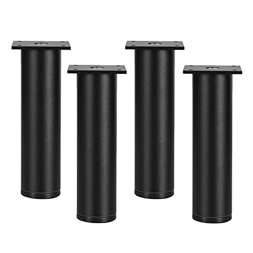 Möbel-Sofabeine, 4er-Pack verstellbare Möbelbeine, runde Schrankbeine aus Metall, Tischbeine Aluminiumlegierung, Stützfüße for Möbelsofas, Stützbeine for Badezimmerschränke, for zu Hause(10cm/3.93in) von FITIOS