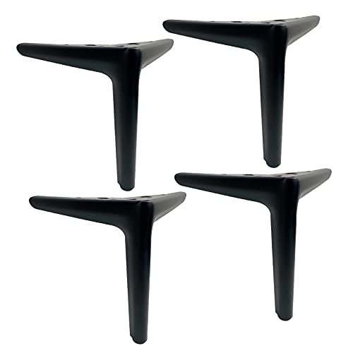 Möbel-Sofabeine, Möbelbeine, 4er-Set, moderne Metall-Schrankbeine, dreieckige Tischbeine, DIY-Ersatz-Sofafüße, for Couchtische, Stühle, TV-Schreibtisch-Stützbeine, mit Schrauben und(Black,15cm/5.9in) Möbel-Sofabeine, Möbelbeine, 4er-Set, moderne Metall-Schrankbeine, dreieckige Tischbeine, DIY-Ersatz-Sofafüße, for Couchtische, Stühle, TV-Schreibtisch-Stützbeine, mit Schrauben und(Black,15cm/5.9in) von FITIOS