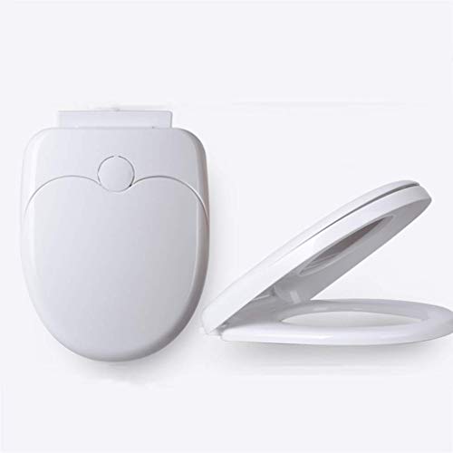 Toilettensitzbezug, quadratischer Toilettensitz mit Absenkautomatik, Schnellverschluss und verstellbaren Scharnieren, leicht zu reinigen und zu installieren Toilettensitzbezug, quadratischer Toilettensitz mit Absenkautomatik, Schnellverschluss und verstellbaren Scharnieren, leicht zu reinigen und zu installieren von FITIOS