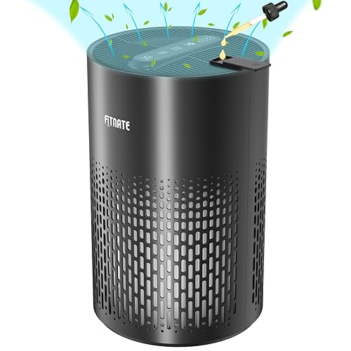 FITNATE Luftreiniger Mit Ätherischem Öl Diffusor, HEPA Filter für Große Räume Bis Zu 20 m², Filtert 99,9% Tierhaare, Staub, 20dB Leiser von FITNATE