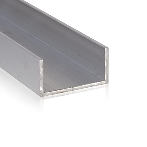 Fits Metall | Aluminium U-Profil | AlMgSi0,5 | 25x25x25x2 mm | Länge: 2.000 mm +/- 5 mm | EN AW-6060 U-Leiste von FITS METALL