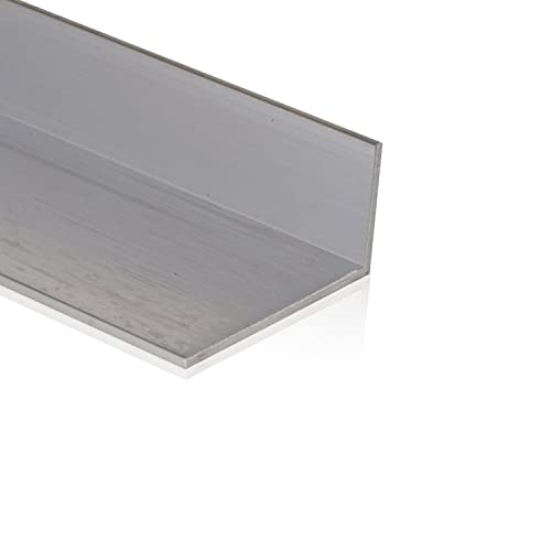 Fits Metall | Aluminium Winkel | AlMgSi0,5 | 60x40x5 mm | Länge: 2.000 mm +/- 5 mm | EN AW-6060 Aluwinkel von FITS METALL