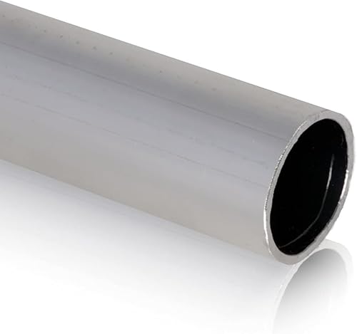 Fits Metall - Rundrohr Aluminiumrohr aus hochwertiger Alu-Legierung AlMgSi0,5 - Nahtloses Alu-Konstruktionsrohr mit Hohlprofil EN AW-6060 - Länge 1000 mm, Größe 60x5 mm - Ideal für Baubranche von FITS METALL