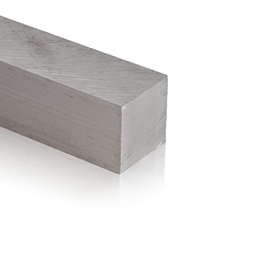 Fits Metall | Aluminium Vierkantmaterial | AlMg4,5 | 60x60 mm | Länge: 500 mm +/- 5 mm von FITS METALL