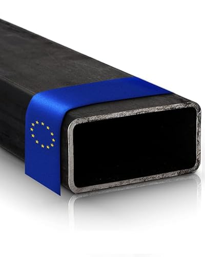 Fits Metall - Vierkantrohr aus 100% hochwertigem Stahl - Eckiges Stahlrohr mit geschweißtem Hohlprofil & Werkstoff S235JRH - Länge 3x2000mm, Größe 45x25x2 mm Rechteckrohr - Ideal für Baubranche von FITS METALL