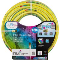 Nts yellow 1/2 (12,5mm) 25m - Robuster und flexibler Gartenschlauch in gelber Farbe für eine intensive Nutzung, mit exklusiven Technologien - Fitt von FITT