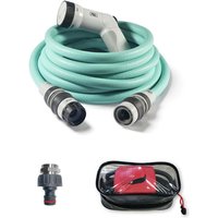 Fitt - ikon plus 15 m - Gartenschlauch, ausziehbar, kompakt, leicht und sofort einsatzbereit, mit Multifunktions-Pistole, Tippen-Adapterbuchse und Fitt - ikon plus 15 m - Gartenschlauch, ausziehbar, kompakt, leicht und sofort einsatzbereit, mit Multifunktions-Pistole, Tippen-Adapterbuchse und von FITT