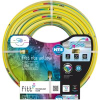 Fitt - nts yellow 3/4' (19mm) 15m - Robuster und flexibler Gartenschlauch in gelber Farbe für eine intensive Nutzung, mit exklusiven Technologien von FITT