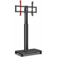 Fitueyes - tv Bodenstnder Rollbar mit Holzablage tv Standfu tv Stnder Fernsehstand mit Rollen hhenverstellbar schwenkbar f¨¹r 32 bis 65 Zoll Fitueyes - tv Bodenstnder Rollbar mit Holzablage tv Standfu tv Stnder Fernsehstand mit Rollen hhenverstellbar schwenkbar f¨¹r 32 bis 65 Zoll von FITUEYES