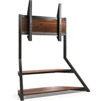 Design tv Stnder 75-100 Zoll, Moderner tv Stand mit Ablagen Kabelmanagement aus Holz und Metall, tv Standfuss Schwenkbar Hhenverstellbar bis zu 85kg von FITUEYES