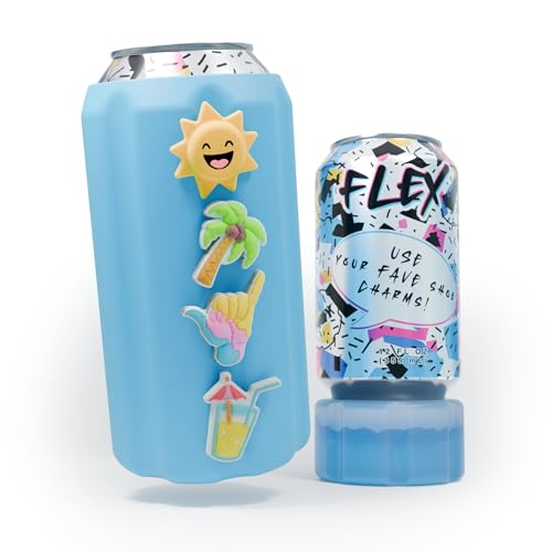 FITY Flex – Premium 2-in-1-Dosenkühler für 340 ml & 473 ml Dosen – weiche, leichte EVA-Hülle – kompatibel mit Schuhanhängern, griffiges Gefühl + gefrierbarer Einsatz (Frost) von FITY