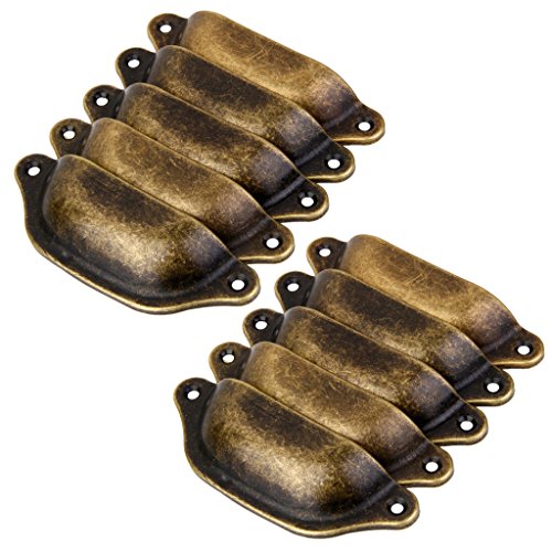 FITYLE 10 STK. Muschelgriffe Schalengriffe Griffmuscheln Apothekergriff Griffschale Möbelgriff FITYLE 10 STK. Muschelgriffe Schalengriffe Griffmuscheln Apothekergriff Griffschale Möbelgriff von F Fityle
