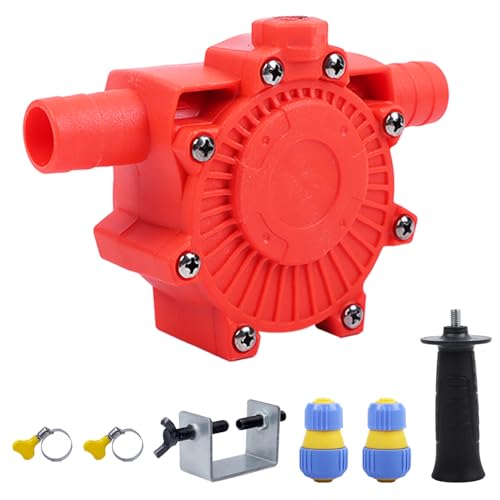 FIVAVA Bohrmaschinenpumpe, Akkuschrauber Pumpe Wasserpumpe Mini Elektrobohrpumpe mit 2x Schlauchadapter für Entwässerung,Flüssigkeitstransport FIVAVA Bohrmaschinenpumpe, Akkuschrauber Pumpe Wasserpumpe Mini Elektrobohrpumpe mit 2x Schlauchadapter für Entwässerung,Flüssigkeitstransport von FIVAVA