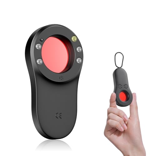 FIVAVA Versteckte Kamera Detektor,Wanzen Detektor Infrarot Scanner 720H Standby-Zeit Tragbar Hidden Camera Finder für Hotel Heim Büro Reisen Auto Badezimmer Umkleidezimmer von FIVAVA