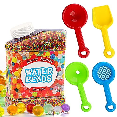 FIVAVA Wasserperlen für Pflanzen, 5 Stück Wasserperlen Set, Wasserperlen Bunte Water Beads, Wasserperlen Deko und Vase Füllstoff von FIVAVA