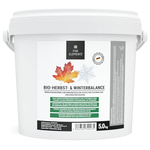 Neuheit - FIVE ELEMENTS Bio-Herbst & Winter-Balance 5 kg | Abbau organischer Belastungen | Teichklärer & sicheres Fisch-Überwintern | weniger Algen im Frühjahr | aktiviert Teichbiologie von FIVE ELEMENTS