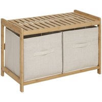 Bank für das Badezimmer tidy box, 2 Aufbewahrungsbehälter, 66,8 x 44 x 35 cm von 5FIVE SIMPLY SMART