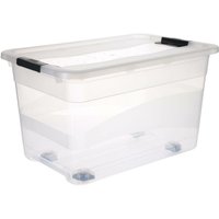 5five - transparente plastikbox 52l easy roll - transparent von 5FIVE