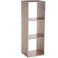 Dekoregal Bücherregal Deko 3 Ebenen grau Höhe 100 cm von FIVE