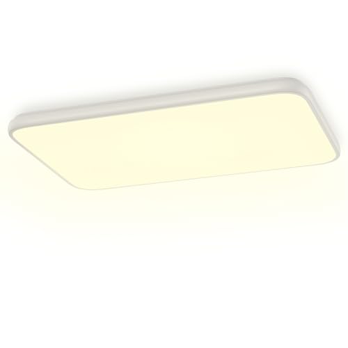 FIVMEN 180W Deckenlampe Deckenleuchte Flach Ultradünn Wohnzimmerlampe Schlafzimmerlampe Küchenlampe LED Deckenleuchten mit Fernbedienung, Dimmbar von FIVMEN