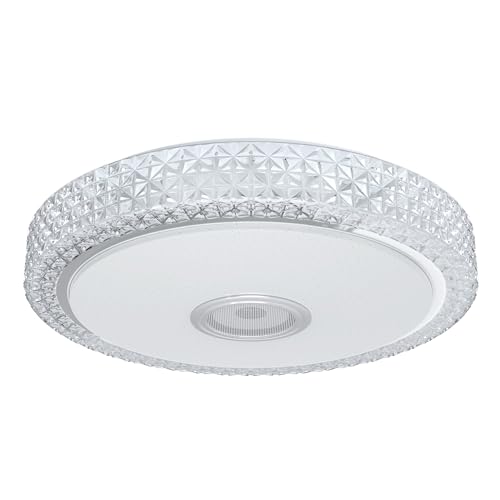 FIVMEN 60W LED Deckenleuchte Dimmbar mit Bluetooth Lautsprecher Deckenlampe Flurlampe Badlampe Decke Fernbedienung oder APP-Steuerung RGB IP44 Wasserfest für Schlafzimmer Küche Wohnzimmer von FIVMEN