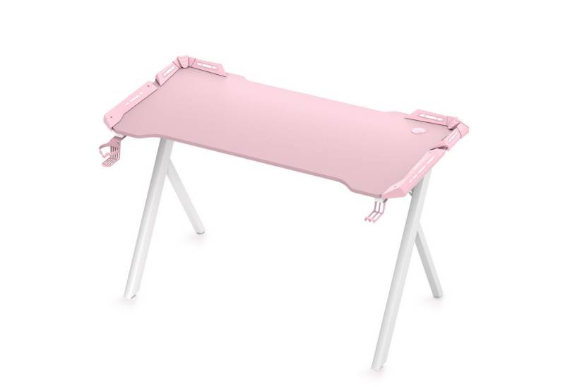 FIVMEN Computertisch Gaming Schreibtisch Mit Licht Y-Frame Stehpult in Gaming Tisch von FIVMEN