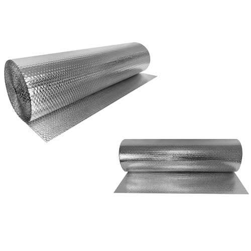FIVMEN Isolierfolie Dämmfolie 0,6x10m Thermofolie Reflexionsfolie Heizung Isolierung 3-4mm Doppelte Aluminium Isolierungsfolie Reflektierende Folie für Heizkörper Boden Wand Dach Fenster FIVMEN Isolierfolie Dämmfolie 0,6x10m Thermofolie Reflexionsfolie Heizung Isolierung 3-4mm Doppelte Aluminium Isolierungsfolie Reflektierende Folie für Heizkörper Boden Wand Dach Fenster von FIVMEN