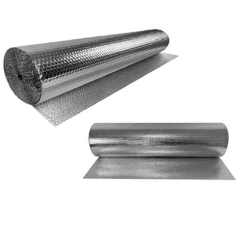 FIVMEN Isolierfolie Dämmfolie 1x10m Thermofolie Reflexionsfolie Heizung Isolierung 3-4mm Doppelte Aluminium Isolierungsfolie Reflektierende Folie für Heizkörper Boden Wand Dach Fenster FIVMEN Isolierfolie Dämmfolie 1x10m Thermofolie Reflexionsfolie Heizung Isolierung 3-4mm Doppelte Aluminium Isolierungsfolie Reflektierende Folie für Heizkörper Boden Wand Dach Fenster von FIVMEN