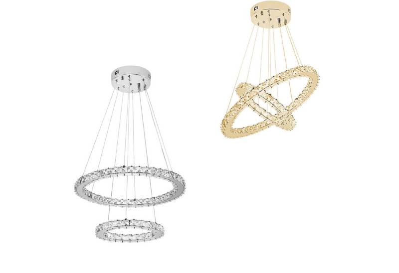 FIVMEN LED Deckenleuchte Pendelleuchten 48W/72W/96W Hängelampe Kronleuchter Dimmbar, LED fest integriert, Kristall Hängeleuchte 2 Ringe/3 Ringe FIVMEN LED Deckenleuchte Pendelleuchten 48W/72W/96W Hängelampe Kronleuchter Dimmbar, LED fest integriert, Kristall Hängeleuchte 2 Ringe/3 Ringe von FIVMEN