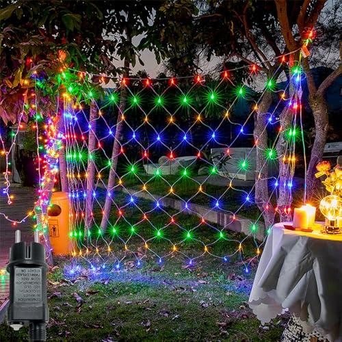 FIVMEN Lichternetz Außen Innen 3x2 m 250 LED Lichterkette Netz Strom mit EU Stecker 8 Modi Wasserdicht IP44 Bunte Weihnachtsbeleuchtung für Weihnachten Hochzeit Halloween FIVMEN Lichternetz Außen Innen 3x2 m 250 LED Lichterkette Netz Strom mit EU Stecker 8 Modi Wasserdicht IP44 Bunte Weihnachtsbeleuchtung für Weihnachten Hochzeit Halloween von FIVMEN
