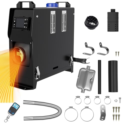 FIVMEN Standheizung Diesel 8KW 12V Dieselheizung mit Fernbedienung und LCD-Display Diesel Lufterhitzer Air Diesel Heizung Schnelles Aufheizen für LKW Wohnmobil RV Boote Auto, Typ C von FIVMEN