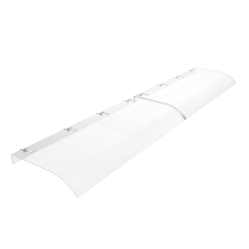 FIVMEN Vordach für Haustür 240x50 cm Überdachung Haustür UV-Schutz Wetterfest Pultvordach Haustürvordach Pultbogenvordach Transparentes PP Kunststoff von FIVMEN