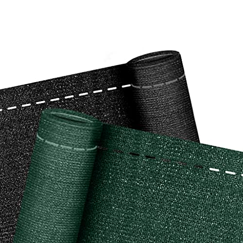 FIVMEN Zaunblende 2x10m Gartenzaun Sichtschutz Zaun 150g/m² HDPE Schattiernetz Balkonsichtschutz mit Kabelbinder Balkon Sichtschutz Wetterfest, Anthrazit von FIVMEN