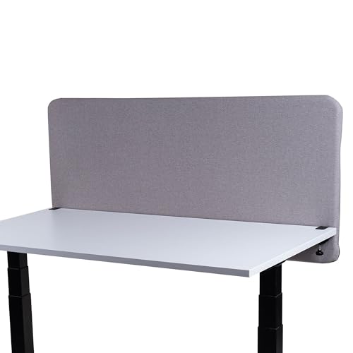 FIX 2 PLACE Akustik Trenn-Wand 140 x 65 cm Almond Beige für Schreibtisch Freistehender Schreibtischteiler Sicht- und Geräuschschutz von FIX 2 PLACE
