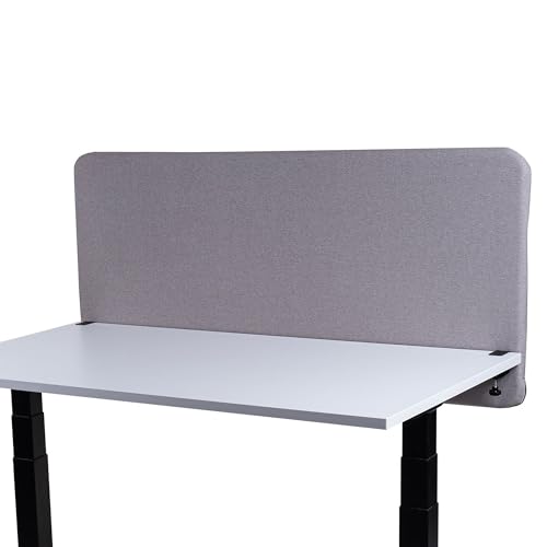 FIX 2 PLACE Akustik Trennwand & Sichtschutz für Büros 120x65cm Almond Beige, Trennwand zur Lärmreduzierung und Privatsphäre Schreibtisch Trennwand Schallschutz, Leicht zu Montieren von FIX 2 PLACE