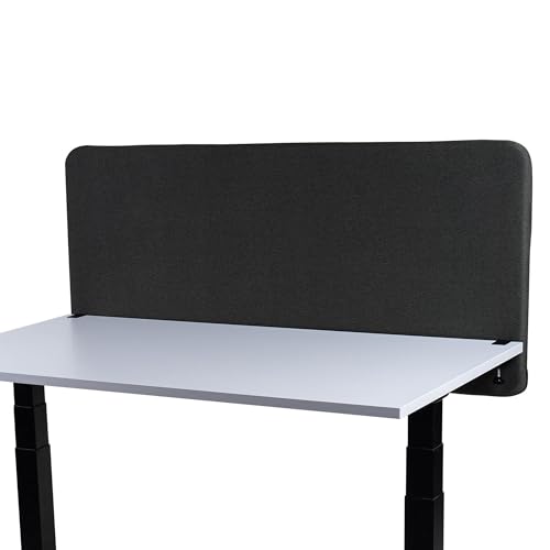 FIX 2 PLACE Akustik Trennwand & Sichtschutz für Büros 140x65cm Dark Olive Green, Trennwand zur Lärmreduzierung und Privatsphäre Schreibtisch Trennwand Schallschutz, Leicht zu Montieren von FIX 2 PLACE