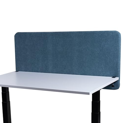 FIX 2 PLACE Akustik Trennwand & Sichtschutz für Büros 180x65cm Teal Green, Premium Stoff, Trennwand zur Lärmreduzierung und Privatsphäre Schreibtisch Schallschutz, Leicht zu Montieren von FIX 2 PLACE