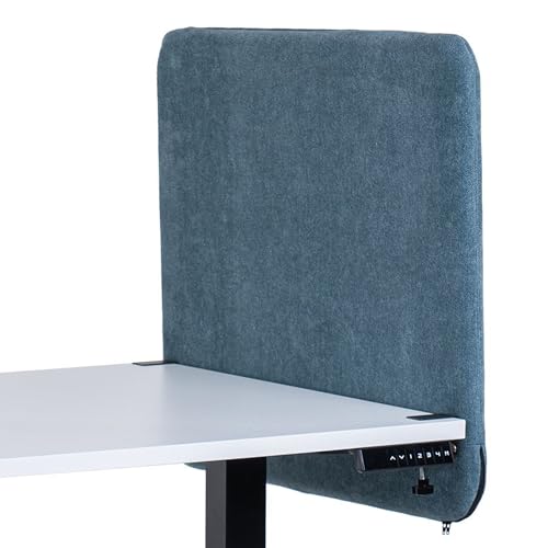 FIX 2 PLACE Akustik Trennwand & Sichtschutz für Büros 80x65cm Teal Green, Premium Stoff, Trennwand zur Lärmreduzierung und Privatsphäre Schreibtisch Schallschutz, Leicht zu Montieren von FIX 2 PLACE