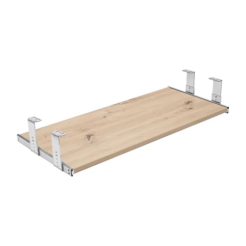 FIX&EASY Tastaturauszug Up&Down-XL, Tastaturablage 800X300mm Eiche Dekor Auszugschienen mit Einrastfunktion höhenverstellbar verzinkt 300mm, Set Ablage und Auszug mit Verriegelung f. Tastatur und Maus FIX&EASY Tastaturauszug Up&Down-XL, Tastaturablage 800X300mm Eiche Dekor Auszugschienen mit Einrastfunktion höhenverstellbar verzinkt 300mm, Set Ablage und Auszug mit Verriegelung f. Tastatur und Maus von FIX & EASY