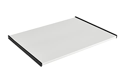 FIX&EASY ausziehbarer unterbau Tastaturauszug, Tastaturablage in versch. Farben auf Wunschbreite angepasst, 500mm Auszugsschienen schwarz zur seitlichen untertischmontage an Computertisch PC Tisch von FIX & EASY