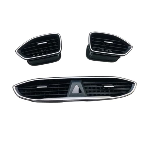FIXCOR Für Hyundai Für Santa Fe 2019–2023 Armaturenbrettverkleidung Klimaanlage Lüftungsgitter Instrumentenblende Mitte Auto Klimaanlagendüsen(1set) von FIXCOR