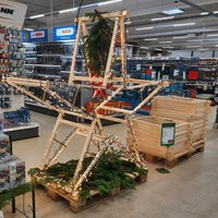 Dema - 5x Holz-Klappbock Untergestell Holzständer Weihnachtsstern diy Fichte bis 80kg von FIXKRAFT