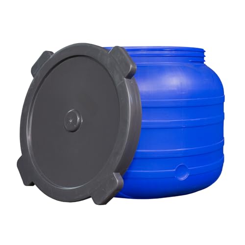 FIXKRAFT Fass Rund mit Deckel100l blau lebensmittelecht Camping Aufbewahrung Behälter FIXKRAFT Fass Rund mit Deckel100l blau lebensmittelecht Camping Aufbewahrung Behälter von FIXKRAFT
