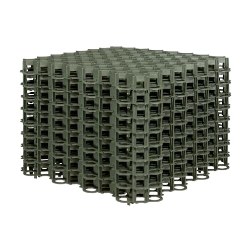 Fixkraft 10x Rasengitter Paddockplatten grün 50x50 cm – robuste Bodenwaben für Garten, 2,5 m² Stabiler Kunststoff, ideal für Wege & Einfahrten, UV-beständig, einfach zu verlegen, 10 Stück von FIXKRAFT