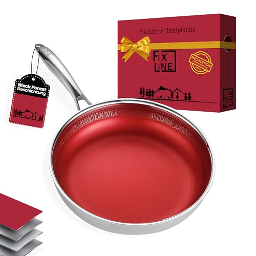 FIXLINE® BLACK FOREST Bratpfanne 28 cm – Keramische Antihaftbeschichtung – geeignet für Induktion & alle Herdarten – ofenfest bis 230 °C – elegant & vielseitig von FIXLINE