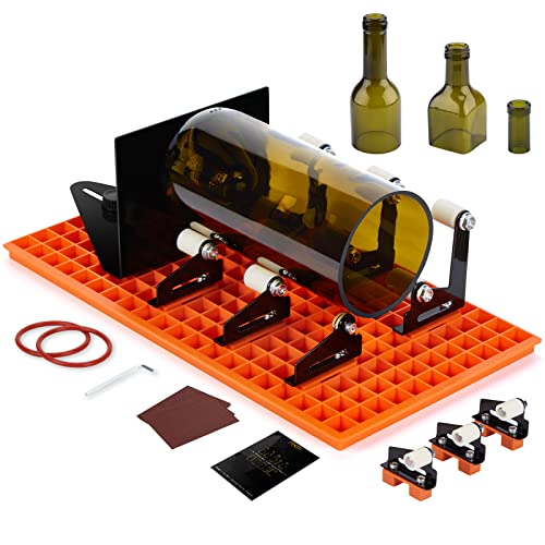 FIXM Glasflaschenschneider Set, DIY Glasschneider für eckige und runde Flaschen mit aufsteckbarer Montagebasis und verstellbarem Abweiser, komplettes Flaschenschneider-Set mit Zubehör FIXM Glasflaschenschneider Set, DIY Glasschneider für eckige und runde Flaschen mit aufsteckbarer Montagebasis und verstellbarem Abweiser, komplettes Flaschenschneider-Set mit Zubehör von Fixm